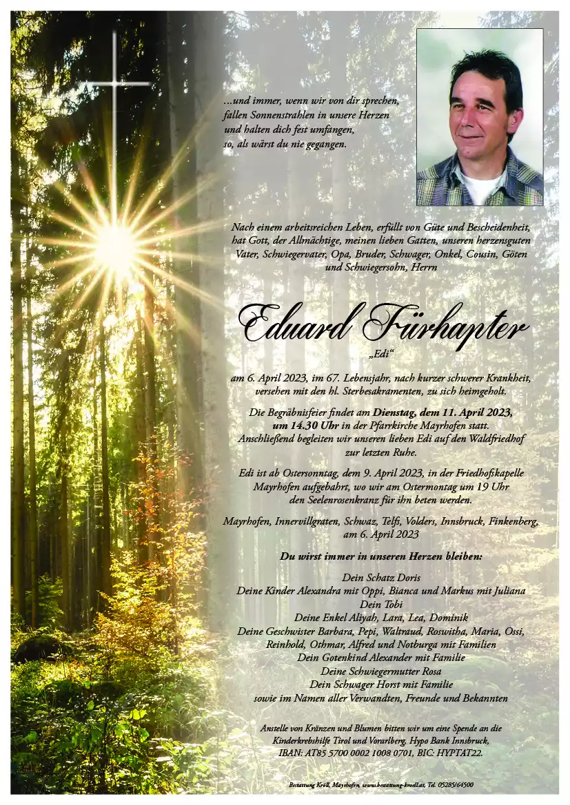 Parte von Eduard Fürhapter